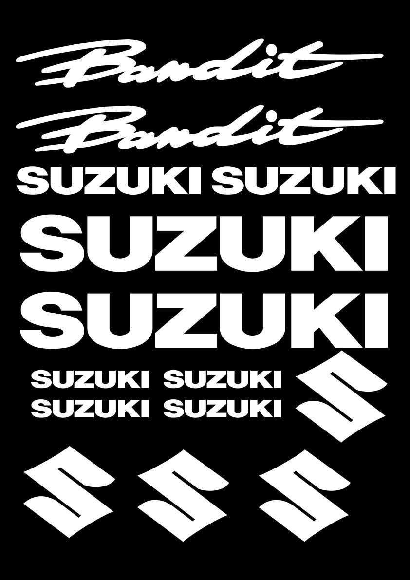 Planche de stickers SUZUKI BANDIT 1200N Réservoir et carénages 4COLORIS AU CHOIX