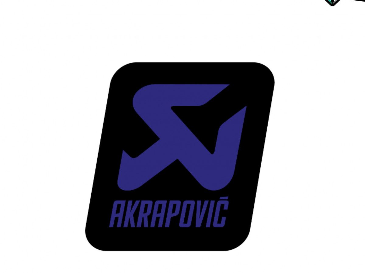 Stickers Akrapovic bleu lavande